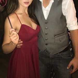 Urban outfitters maroon dress